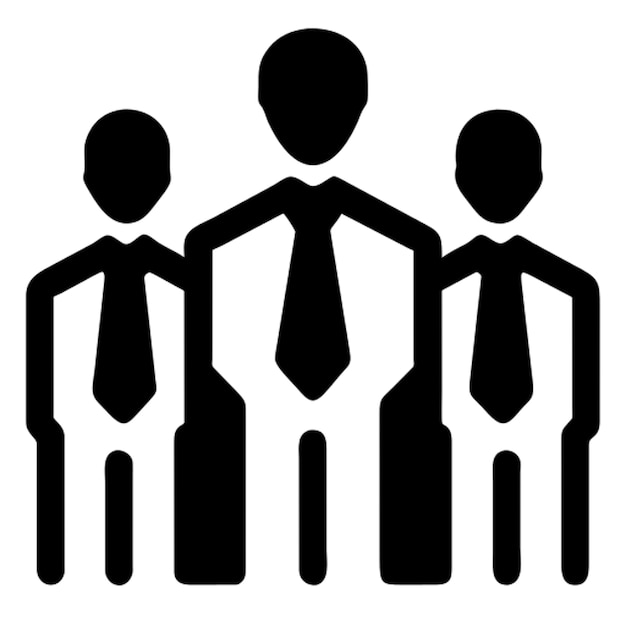 Pictograma del icono de trabajo en equipo
