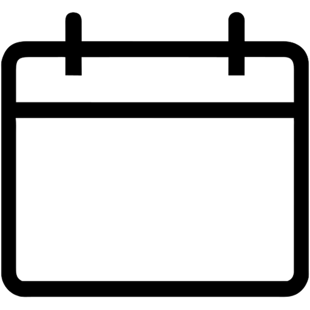 Pictograma de los íconos del calendario