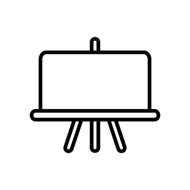 pictograma de ilustración sólida de vector de icono de junta escolar aislado en blanco