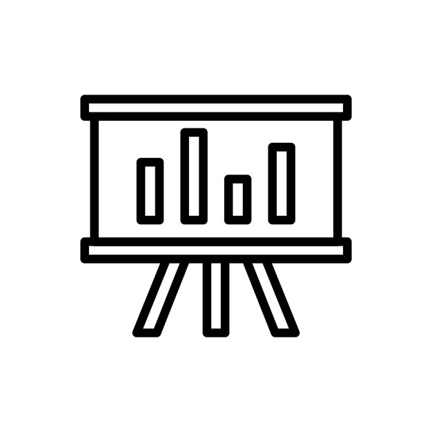 pictograma de ilustración sólida de vector de icono de junta escolar aislado en blanco