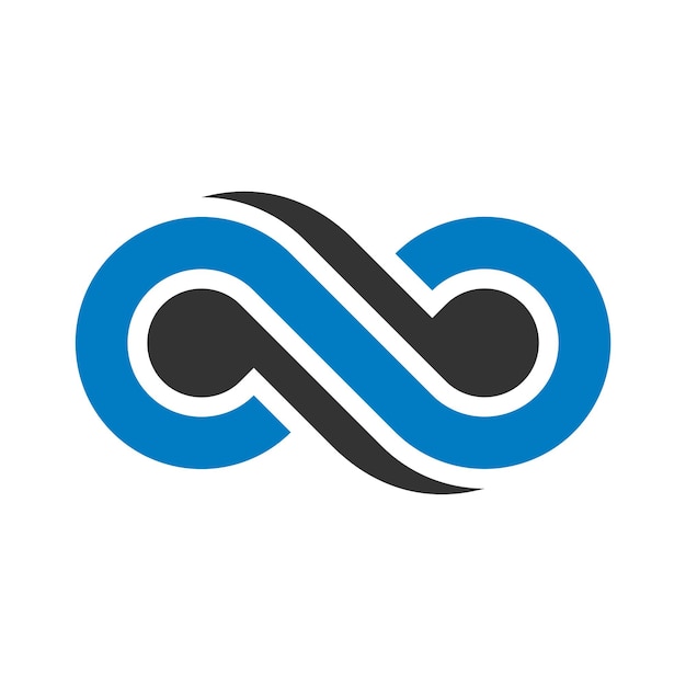 Pictograma Infinity Sign Logo Plantilla Ilustración Diseño Vector EPS 10