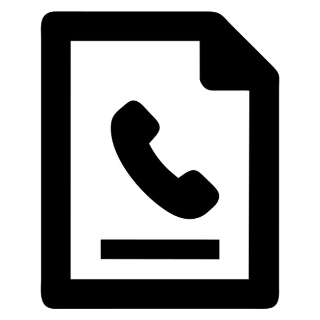 pictograma de llamada telefónica