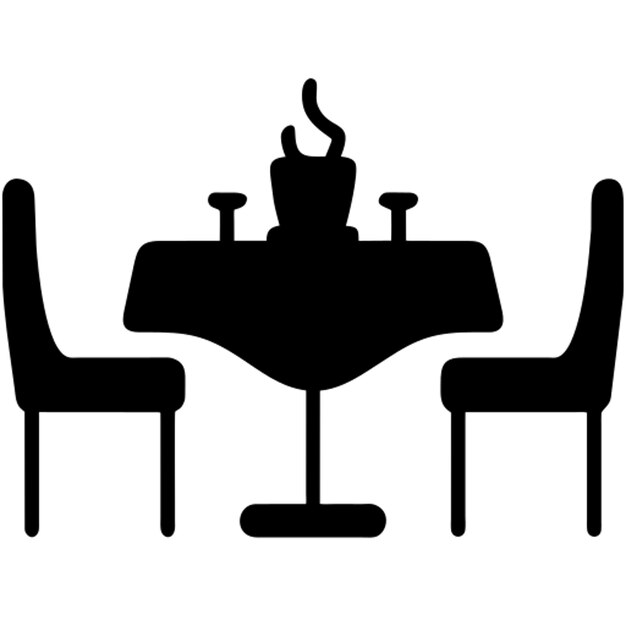 Pictograma de la mesa de comedor