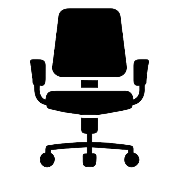 pictograma de negocios de la silla