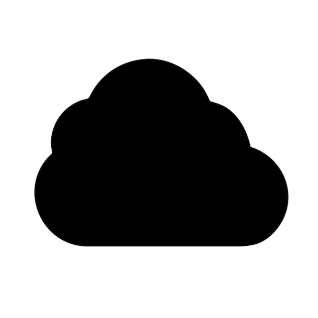 Pictograma de la nube esponjosa