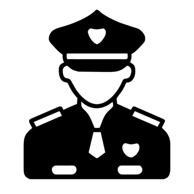 Pictograma de un oficial de policía