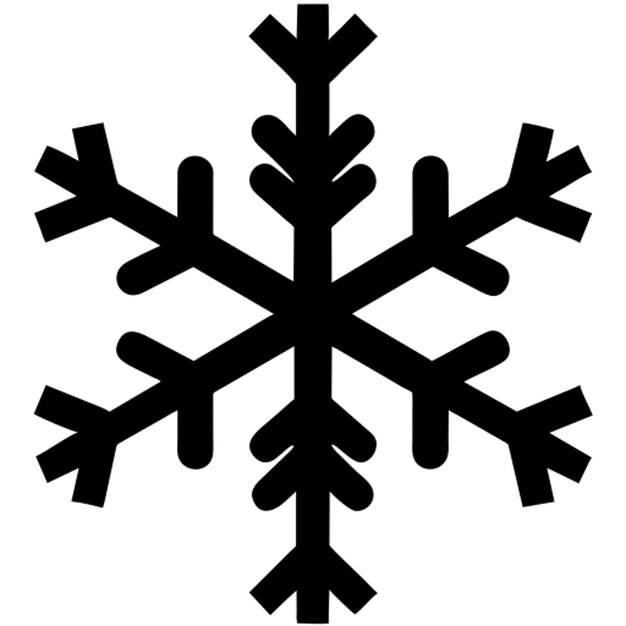 Pictograma de la pegatina de copo de nieve