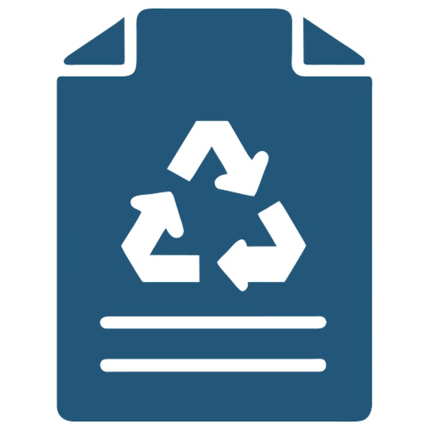 Pictograma para el reciclaje de papel