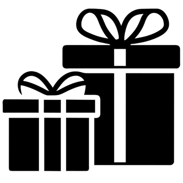 el pictograma de los regalos de Navidad