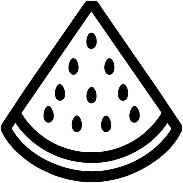 Pictograma de la sandía de frutas