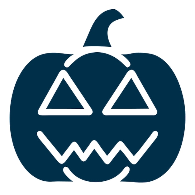 Pictograma de la silueta espeluznante de la calabaza