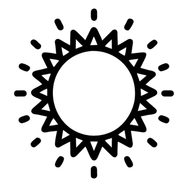Pictograma del sol celeste