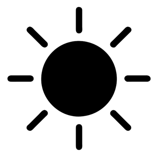 pictograma del sol