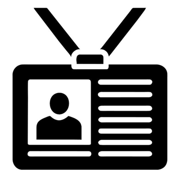 pictograma de la tarjeta de identidad