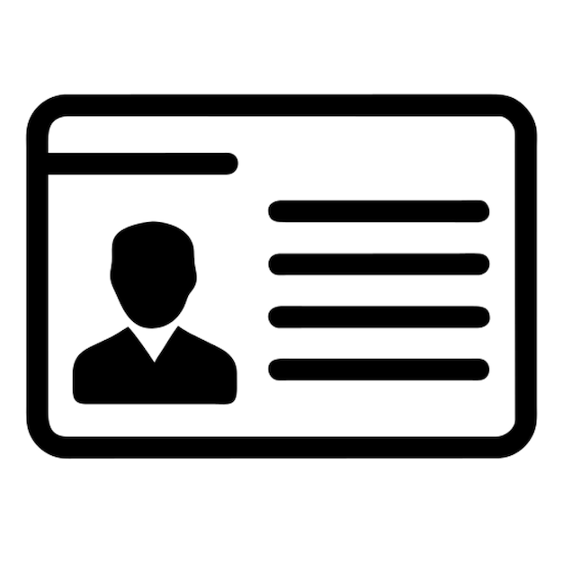 Pictograma de la tarjeta de identificación