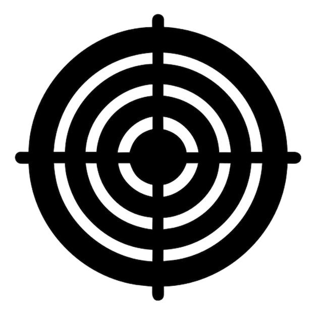 Pictograma de tiro al objetivo