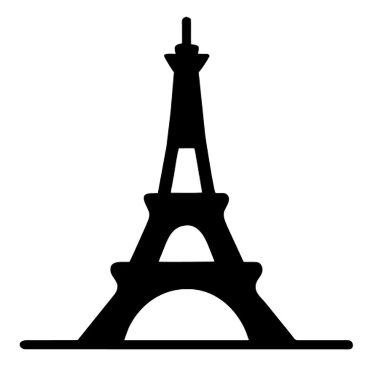 Vector pictograma de la torre eiffel