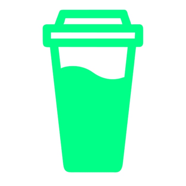 Pictograma del vaso de soda de cine minimalista