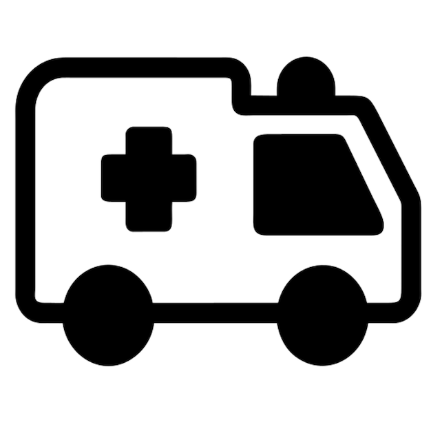 Pictograma del vehículo de ambulancia