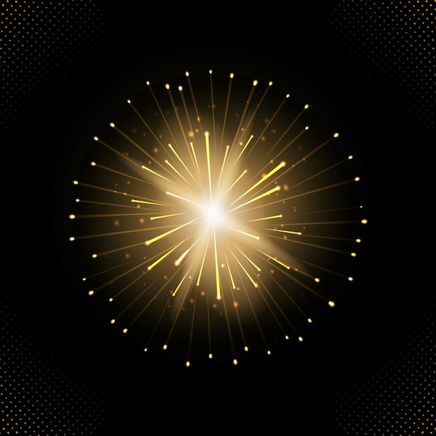 Pictogramas de fuegos artificiales vectoriales fondo negro