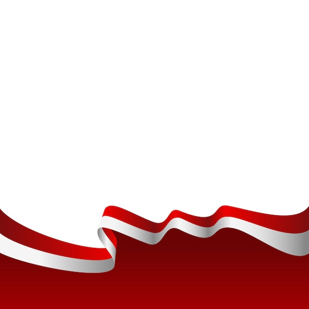El pie de página de la bandera del Día de la Independencia de Indonesia