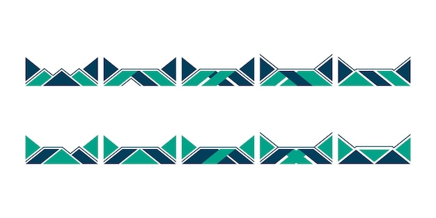 Pie de página geométrico