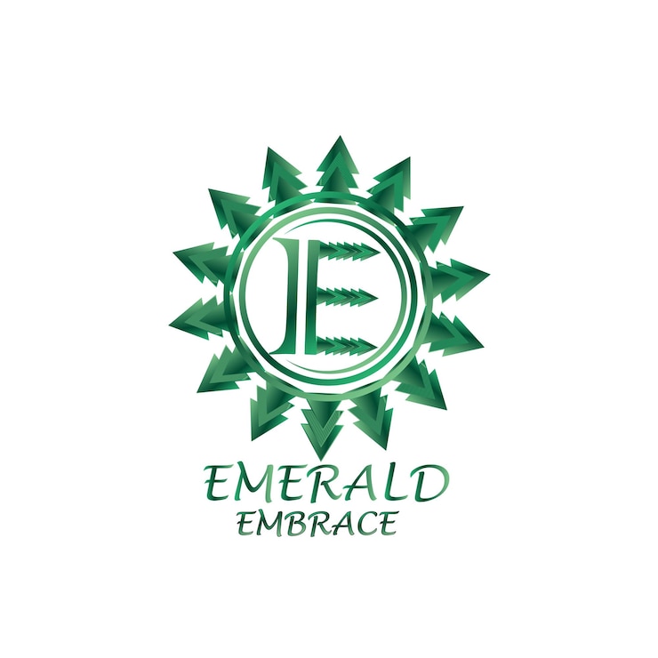 Vector piedra de esmeralda
