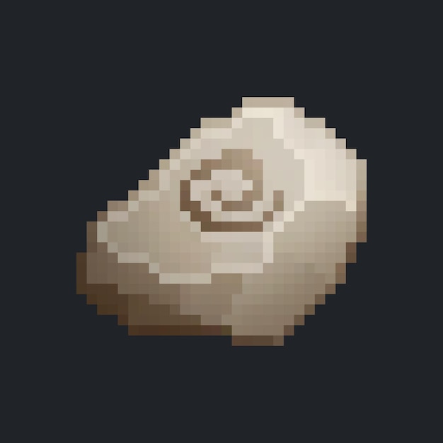 piedra mágica en estilo pixel art con fondo aislado