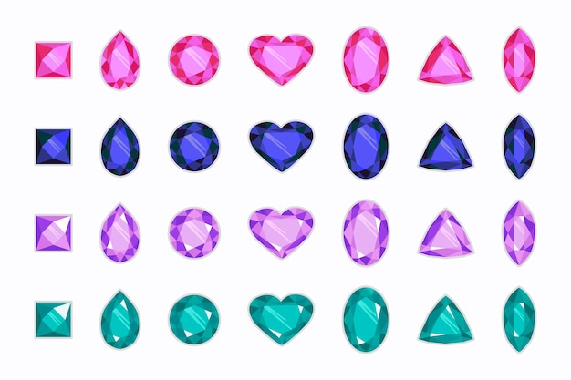 piedras preciosas joyas coloridas rhinestones y diamantes zafiros y ametistas diamantes y esmeraldas