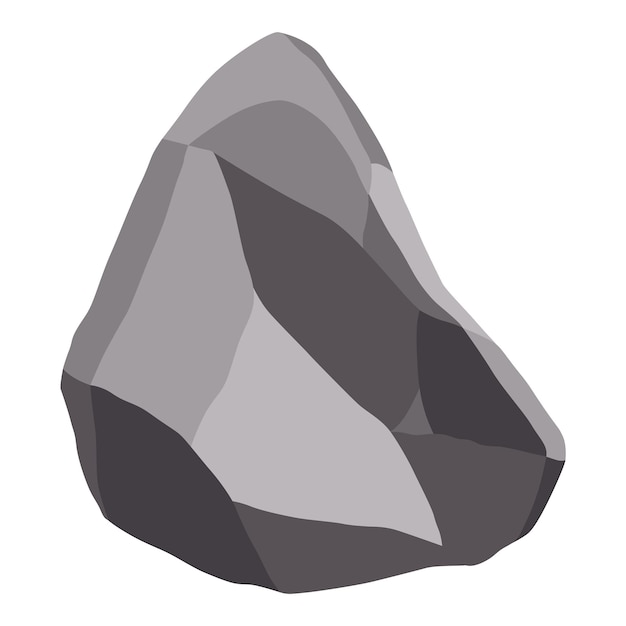 Piedras de roca o escombros de montaña Piedra gris de grava Pieza de piedra fósil de forma poligonal Elemento de decoración del juego