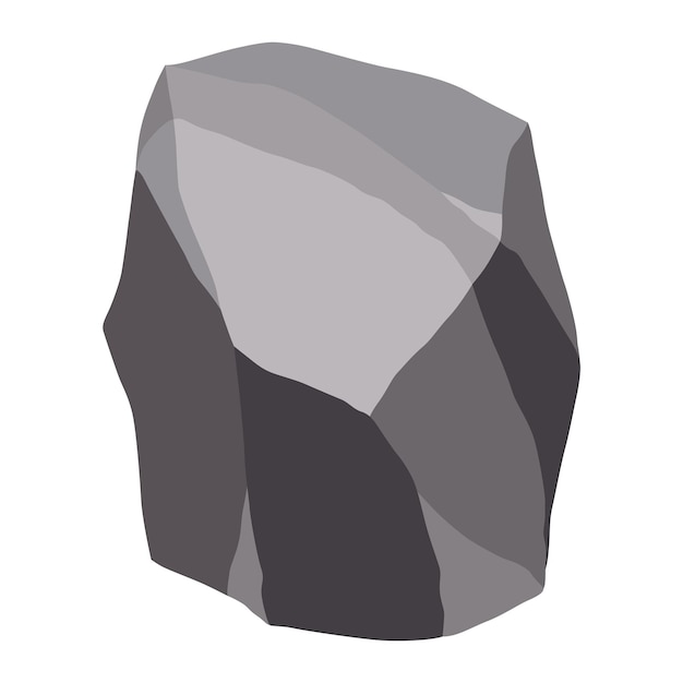 Piedras de roca o escombros de montaña Piedra gris de grava Pieza de piedra fósil de forma poligonal Elemento de decoración del juego