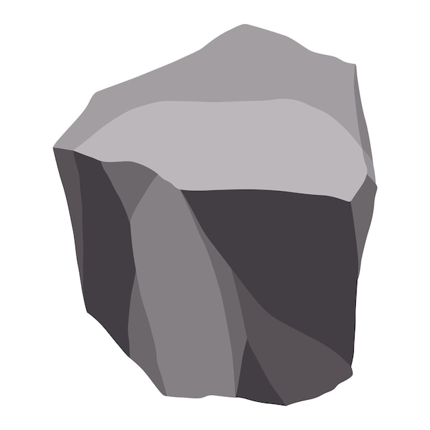 Piedras de roca o escombros de montaña Piedra gris de grava Pieza de piedra fósil de forma poligonal Elemento de decoración del juego