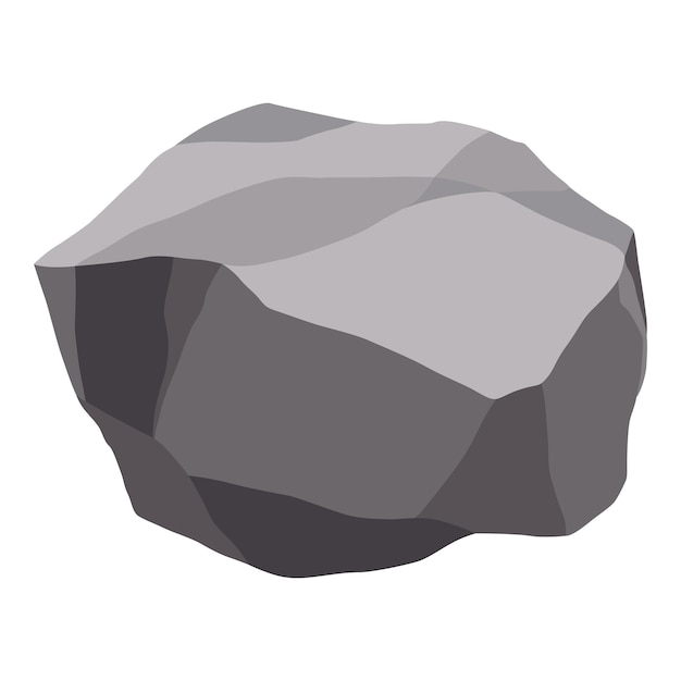 Piedras de roca o escombros de montaña Piedra gris de grava Pieza de piedra fósil de forma poligonal Elemento de decoración del juego