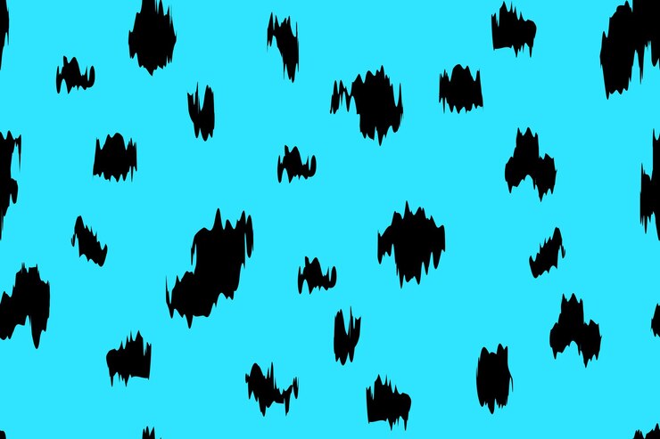 Vector piel dálmata azul abstracto simple patrón sin costuras
