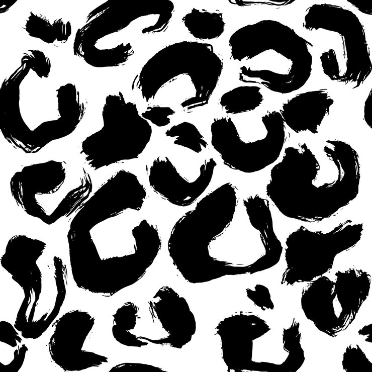 Vector piel de leopardo ilustraciones imitación impresión vector patrón sin costuras