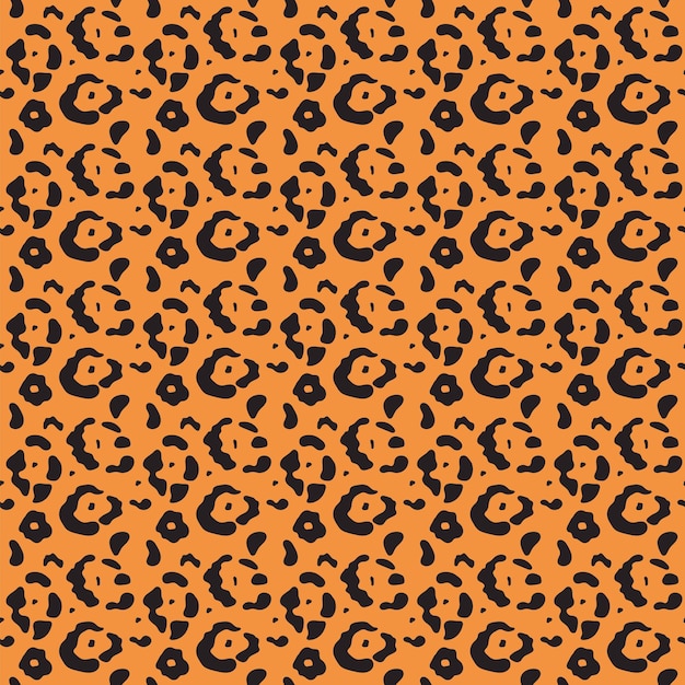La piel de leopardo tiene un patrón sin costuras y un diseño colorido.