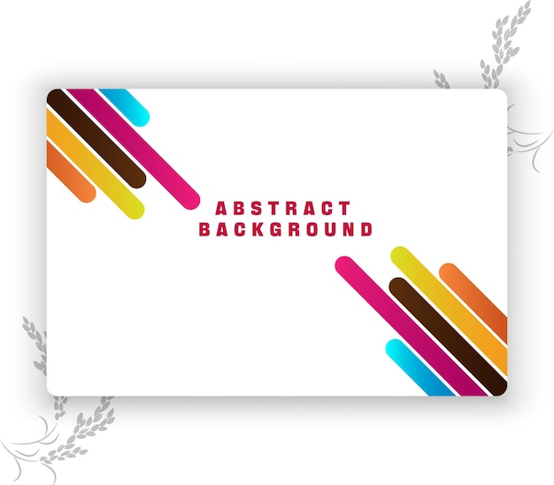 una pieza blanca de papel con formas coloridas y un fondo blanco