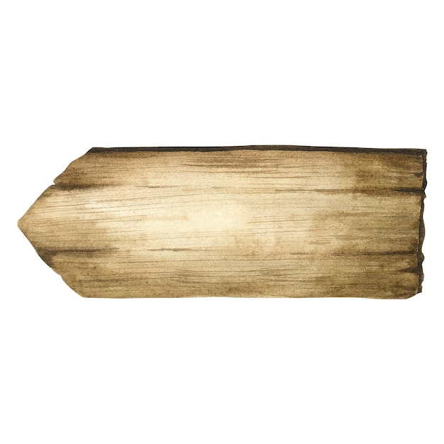 Piezas de acuarela de madera Letrero de madera para copiar espacio Fondo de textura de madera