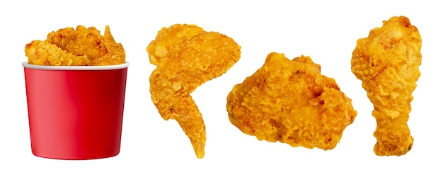 Piezas de pollo frito