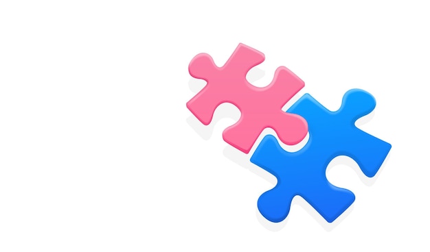 Piezas de rompecabezas de colores fragmentos de juego ilustración vectorial de mosaico