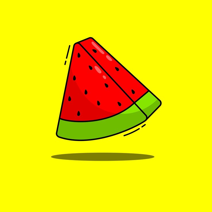 Piezas de sandía Vector