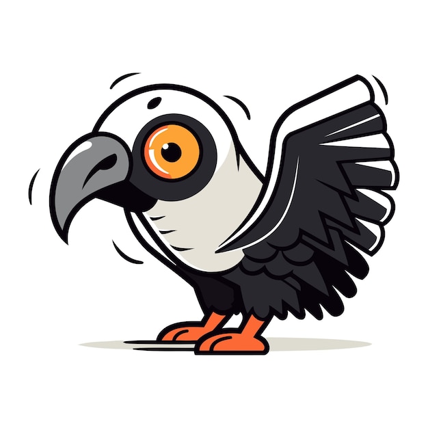 Pigeon Bird Mascota de dibujos animados Ilustración vectorial de personajes