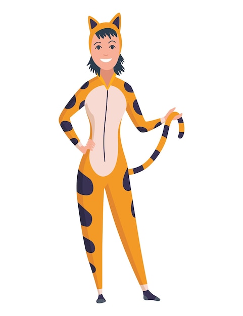 Pijama de personaje animal mujeres vestidas con onesies personas con mono o kigurumi fiesta de pijamas persona disfrazada de tigre