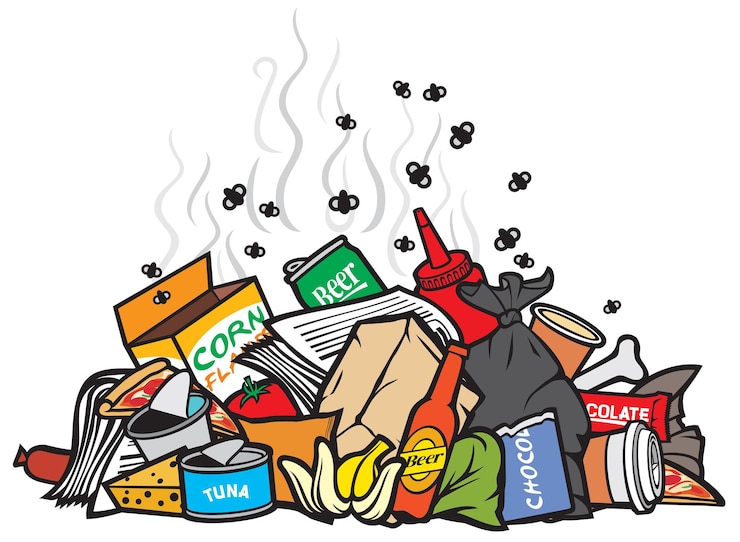 Vector pila de basura