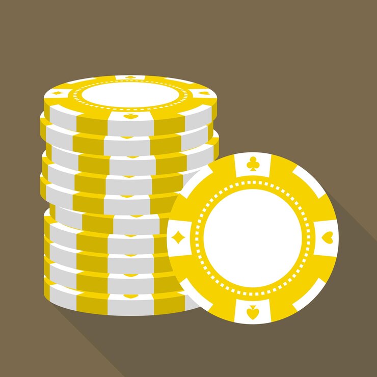 Pila de fichas de juego de casino