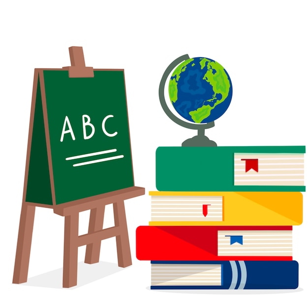 pila de libros de buena calidad y diseño vectorial e ilustración