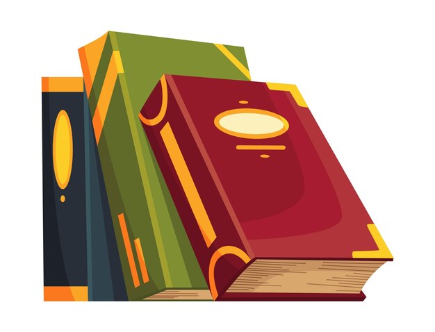 Pila de libros cerrados antiguos Concepto de sabiduría o educación Elemento de diseño de biblioteca vintage Símbolo de papelería de escritura antigua para trabajo de poesía o educación
