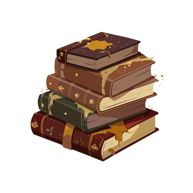 una pila de libros con la palabra la palabra en la parte inferior