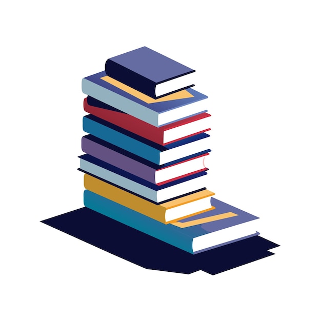 una pila de libros con uno que dice la palabra en la parte superior