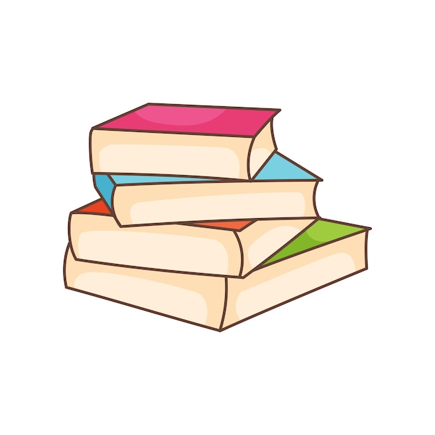 Pila de libros vectoriales